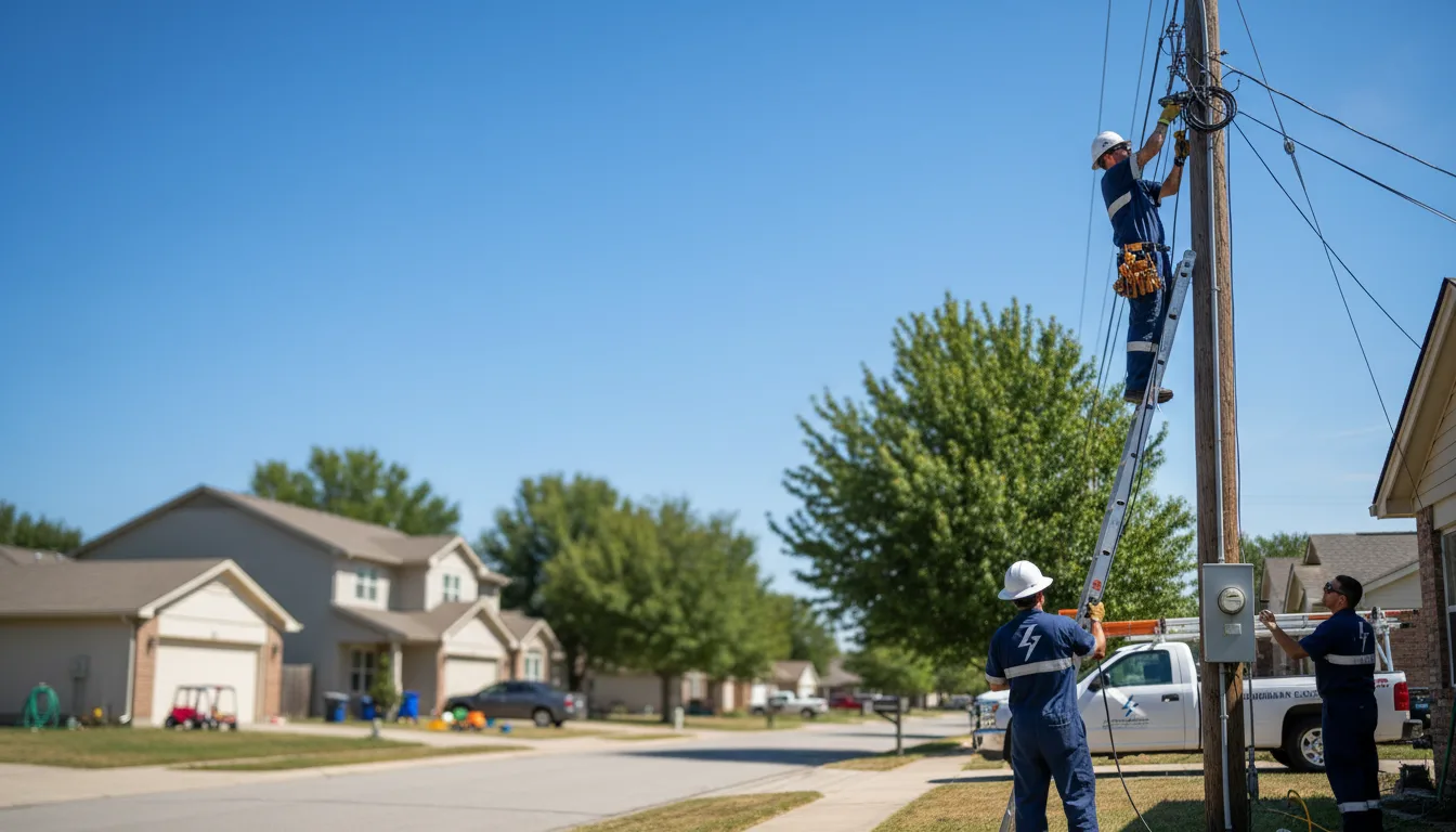 Residential electrician providing installation services in Colona, IL